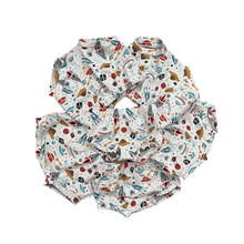 Load image into Gallery viewer, White Space Rockets Baby & Children's Bummies • READY TO SHIP • Kids Shorts •