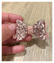 Load image into Gallery viewer, Pink Glitter Hair Bows • 2 x Pack •