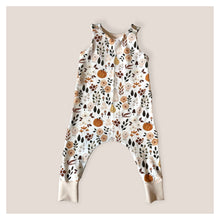 Load image into Gallery viewer, Autumn Days Pumpkins Baby & Children's Romper • ORGANIC • MADE TO ORDER • Kids Romper •