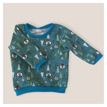Load image into Gallery viewer, Teal Bears & Arrows Baby & Children's Lightweight Jumper • MADE TO ORDER • Kids Jumper •