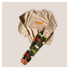 Load image into Gallery viewer, Green Autumn Rainy Days Baby & Children's Leggings • ORGANIC • READY TO SHIP •Kids • 18-24 Months •