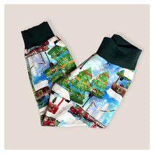 Load image into Gallery viewer, Christmas Trains Baby & Children's Lightweight Joggers • READY to SHIP • 3-4 Years • Kids •
