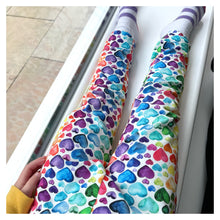 Load image into Gallery viewer, Rainbow Heart Baby & Child Leggings • READY TO SHIP • Kids •