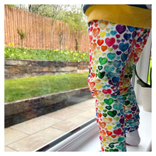 Load image into Gallery viewer, Rainbow Heart Baby & Child Leggings • READY TO SHIP • Kids •