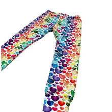 Load image into Gallery viewer, Rainbow Heart Baby & Child Leggings • READY TO SHIP • Kids •