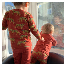 Load image into Gallery viewer, Rusty Red Baby & Children's Leggings • ORGANIC • READY TO SHIP • Kids • 18-24 Months •