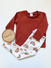 Load image into Gallery viewer, Autumn Rainbows Baby & Children's Leggings • ORGANIC • MADE TO ORDER • Kids Leggings •