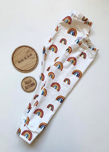 Load image into Gallery viewer, Autumn Rainbows Baby & Children's Leggings • ORGANIC • MADE TO ORDER • Kids Leggings •