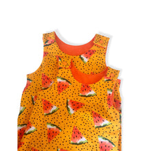 Load image into Gallery viewer, Orange Watermelons Baby & Children's Romper • MADE TO ORDER • Kids Romper •