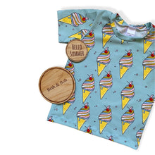 Load image into Gallery viewer, Blue Ice Creams Baby & Children's T-Shirt • Organic • READY TO SHIP •