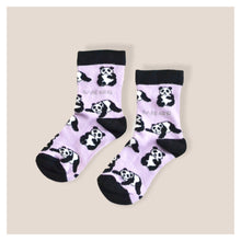 Load image into Gallery viewer, 'Save The Pandas' Bamboo Socks for Kids • READY TO SHIP •