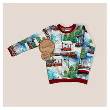 Load image into Gallery viewer, Christmas Trains Baby & Children's Jumper • READY TO SHIP • Kids •