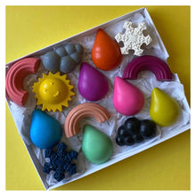 Load image into Gallery viewer, Wax Crayons 'Weather' Gift Box • READY TO SHIP •