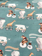 Load image into Gallery viewer, Animal Train Baby & Children's Romper • MADE TO ORDER • Kids Romper •