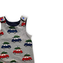 Load image into Gallery viewer, Grey Christmas Cars Baby & Children's Romper • READY TO SHIP • Kids •