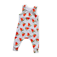 Load image into Gallery viewer, White Watermelons Baby & Children's Romper • MADE TO ORDER • Kids Romper •