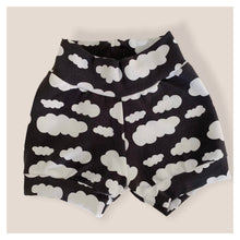 Load image into Gallery viewer, Grey Clouds Baby & Children's Cuffed Shorts • READY TO SHIP • 9-12 Months • Kids Shorts •