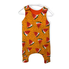 Load image into Gallery viewer, Orange Watermelons Baby & Children's Romper • MADE TO ORDER • Kids Romper •