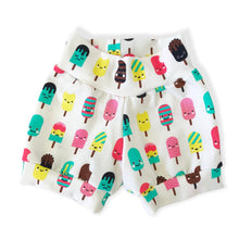 Load image into Gallery viewer, White Ice Lollies Baby & Children's Cuffed Shorts • READY TO SHIP • 12-18 Months • Kids Shorts •