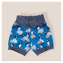 Load image into Gallery viewer, Blue Puffins Baby & Children's Cuffed Shorts • READY TO SHIP • Kids Shorts • 3-6 Months •
