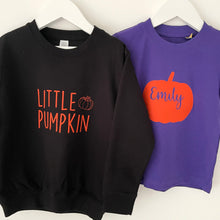 Load image into Gallery viewer, Little Pumpkin Baby & Children's Sweatshirt • MADE TO ORDER •