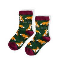 Load image into Gallery viewer, Save The Foxes Bamboo Socks for Kids • READY TO SHIP •