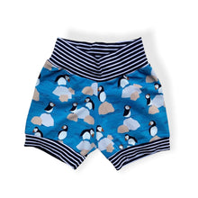 Load image into Gallery viewer, Blue Puffins Baby & Children's Cuffed Shorts • READY TO SHIP • Kids Shorts • 3-6 Months •