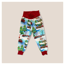 Load image into Gallery viewer, Christmas Trains Baby & Children's Lightweight Joggers • MADE TO ORDER • Kids Joggers •