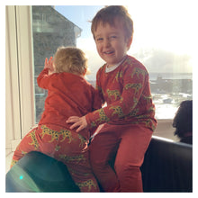 Load image into Gallery viewer, Rusty Red Baby & Children's Leggings • ORGANIC • MADE TO ORDER • Kids •