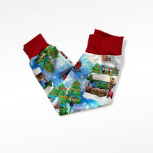 Load image into Gallery viewer, Christmas Trains Baby & Children's Lightweight Joggers • MADE TO ORDER • Kids Joggers •
