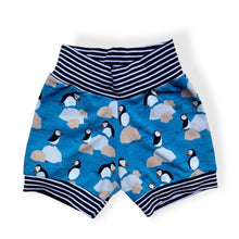 Load image into Gallery viewer, Blue Puffins Baby & Children's Cuffed Shorts • READY TO SHIP • Kids Shorts • 3-6 Months •