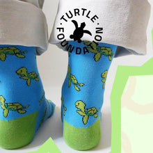 Load image into Gallery viewer, 'Save The Turtles' Bamboo Socks for Kids • READY TO SHIP •