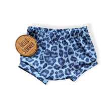 Load image into Gallery viewer, Blue Leopard Print Baby & Children's Bummies • MADE TO ORDER • Kids Bummies •
