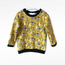 Load image into Gallery viewer, Mustard Bears & Arrows Baby & Children's Lightweight Jumper • MADE TO ORDER • Kids Jumper •