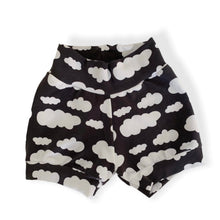Load image into Gallery viewer, Grey Clouds Baby & Children's Cuffed Shorts • READY TO SHIP • 9-12 Months • Kids Shorts •