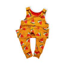 Load image into Gallery viewer, Orange Watermelons Baby & Children's Romper • MADE TO ORDER • Kids Romper •