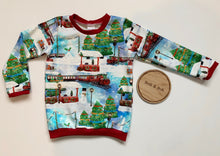Load image into Gallery viewer, Christmas Trains Baby & Children's Jumper • READY TO SHIP • Kids •
