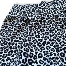 Load image into Gallery viewer, Black & White Leopard Print Baby & Children's Cuffed Shorts • READY TO SHIP • 4-5 Years •
