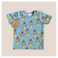 Load image into Gallery viewer, Blue Ice Creams Baby & Children's T-Shirt • Organic • READY TO SHIP •