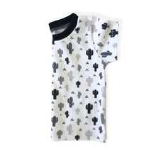 Load image into Gallery viewer, Monochrome Cactus Baby & Children's T-Shirt • MADE TO ORDER • Kids Tee •