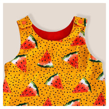 Load image into Gallery viewer, Orange Watermelons Baby & Children's Romper • MADE TO ORDER • Kids Romper •
