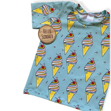 Load image into Gallery viewer, Blue Ice Creams Baby & Children's T-Shirt • Organic • READY TO SHIP •