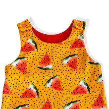 Load image into Gallery viewer, Orange Watermelons Baby & Children's Romper • MADE TO ORDER • Kids Romper •