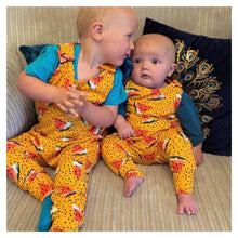 Load image into Gallery viewer, Orange Watermelons Baby & Children's Romper • MADE TO ORDER • Kids Romper •