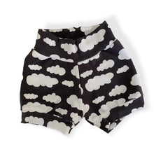 Load image into Gallery viewer, Grey Clouds Baby & Children's Cuffed Shorts • READY TO SHIP • 9-12 Months • Kids Shorts •