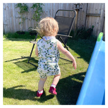 Load image into Gallery viewer, Eucalyptus Shortie Baby & Children's Romper • ORGANIC • Made To Order • Kids Romper •