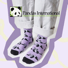 Load image into Gallery viewer, 'Save The Pandas' Bamboo Socks for Kids • READY TO SHIP •