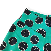 Load image into Gallery viewer, Green Tennis Ball Baby & Children's Cuffed Shorts • MADE TO ORDER • Kids Shorts •