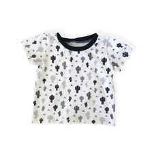 Load image into Gallery viewer, Monochrome Cactus Baby & Children's T-Shirt • MADE TO ORDER • Kids Tee •