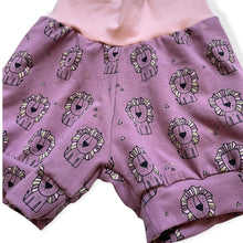 Load image into Gallery viewer, Purple Lions Baby & Children's Cuffed Shorts • READY TO SHIP • 18-24 Months • Kids Shorts •